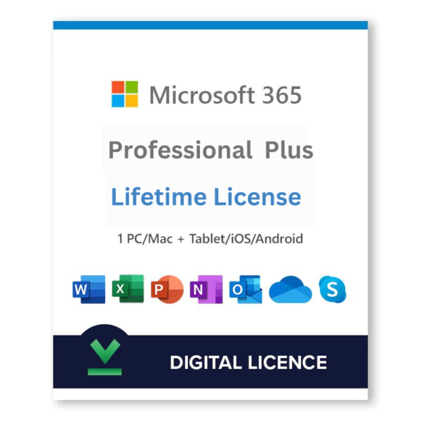 Microsoft Office 365 Pro 2022 5 PC/MAC Lifetime License